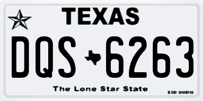 TX license plate DQS6263