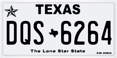 TX license plate DQS6264