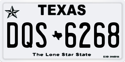 TX license plate DQS6268