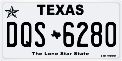 TX license plate DQS6280