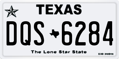 TX license plate DQS6284