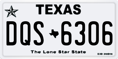 TX license plate DQS6306