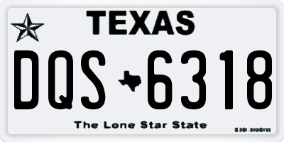 TX license plate DQS6318