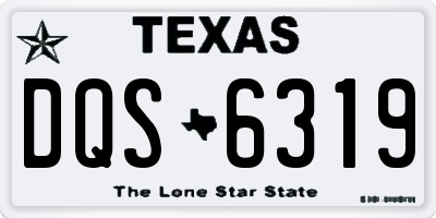TX license plate DQS6319