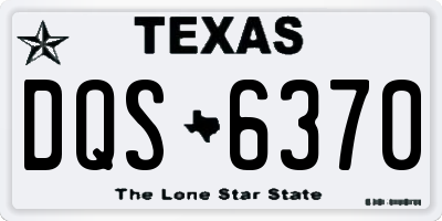 TX license plate DQS6370