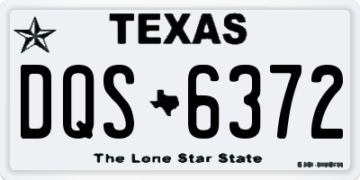 TX license plate DQS6372
