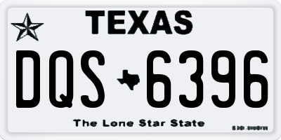TX license plate DQS6396