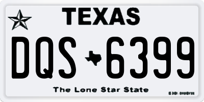 TX license plate DQS6399