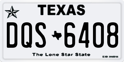 TX license plate DQS6408