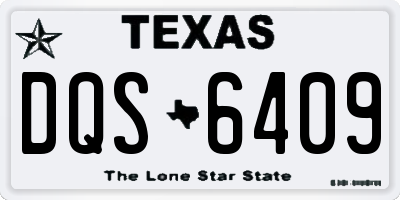 TX license plate DQS6409