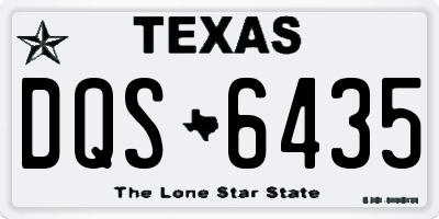 TX license plate DQS6435