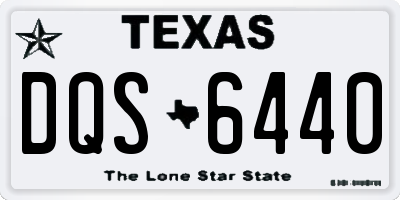 TX license plate DQS6440