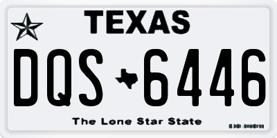TX license plate DQS6446