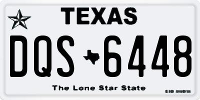 TX license plate DQS6448