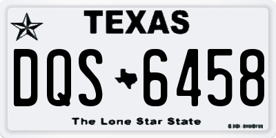 TX license plate DQS6458