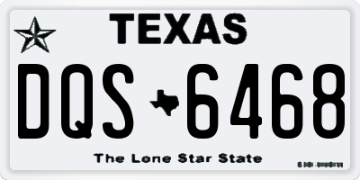 TX license plate DQS6468