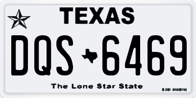 TX license plate DQS6469