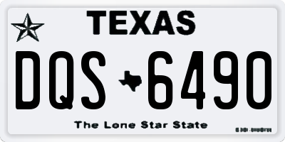 TX license plate DQS6490