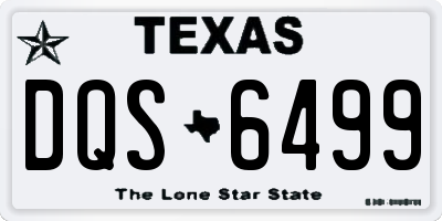 TX license plate DQS6499