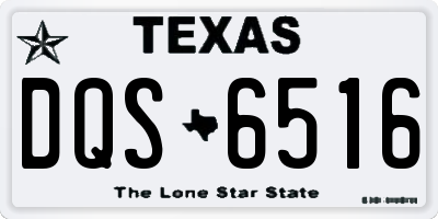 TX license plate DQS6516