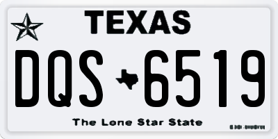 TX license plate DQS6519