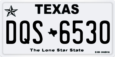 TX license plate DQS6530