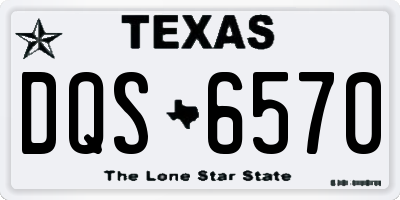 TX license plate DQS6570