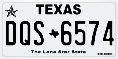 TX license plate DQS6574