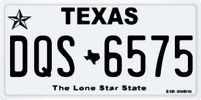 TX license plate DQS6575