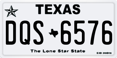 TX license plate DQS6576