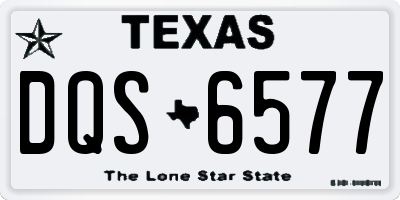 TX license plate DQS6577