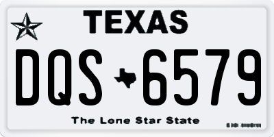 TX license plate DQS6579