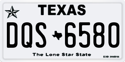 TX license plate DQS6580