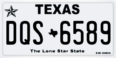 TX license plate DQS6589