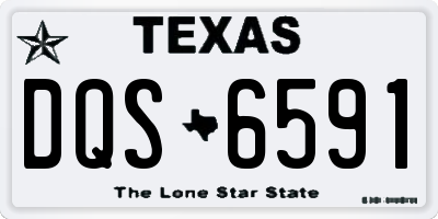 TX license plate DQS6591