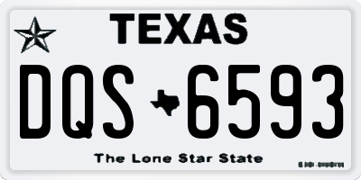 TX license plate DQS6593
