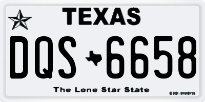 TX license plate DQS6658