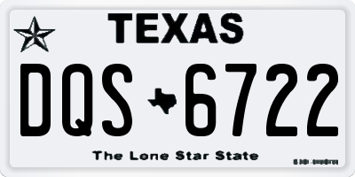 TX license plate DQS6722