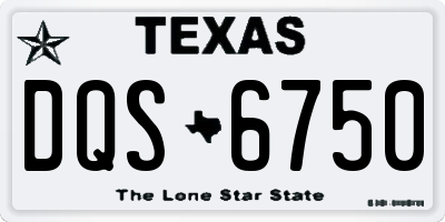 TX license plate DQS6750