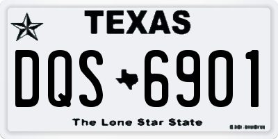 TX license plate DQS6901