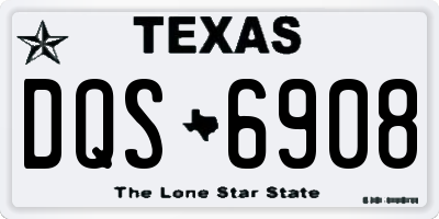 TX license plate DQS6908