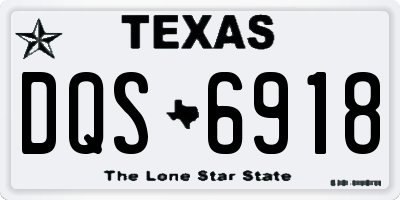 TX license plate DQS6918