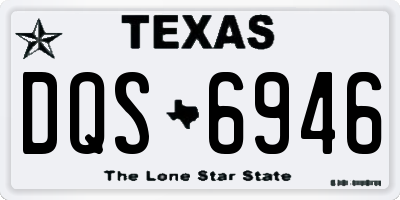 TX license plate DQS6946