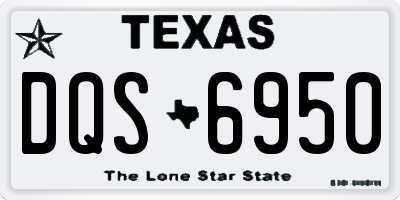 TX license plate DQS6950