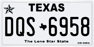 TX license plate DQS6958