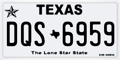 TX license plate DQS6959