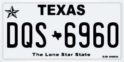 TX license plate DQS6960