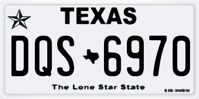 TX license plate DQS6970