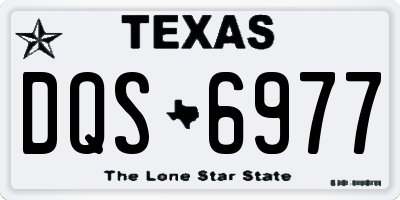 TX license plate DQS6977