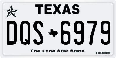 TX license plate DQS6979
